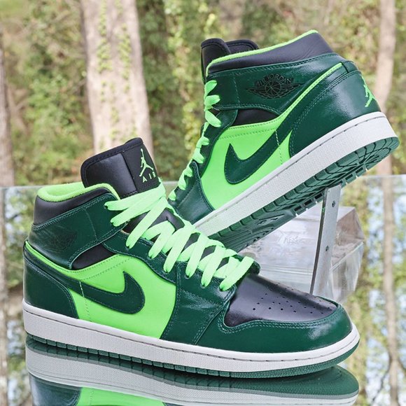 Jordan Other - Air Jordan 1 Mid Hulk Customized Men’s Size 10
